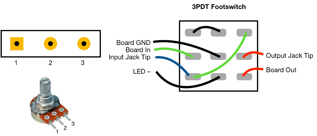 PCB board connections diagram
